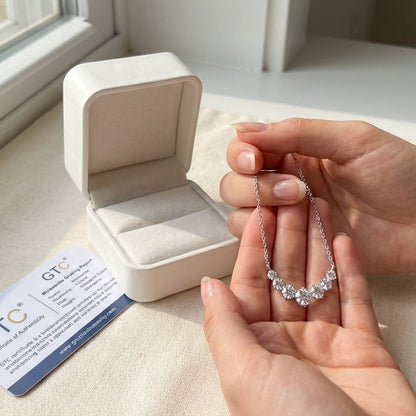 Arc Necklace · S925 Silver & Moissanite