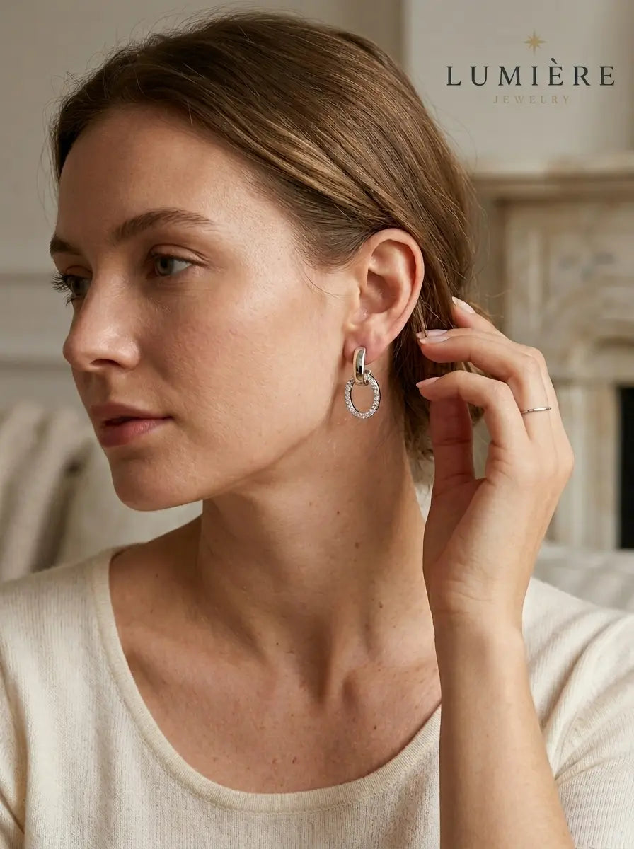 Lumière Oval Drop · Crystal
