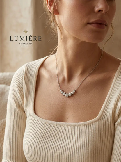 Arc Necklace · Moissanite