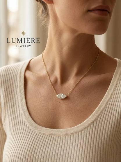 Navette Necklace · Crystal