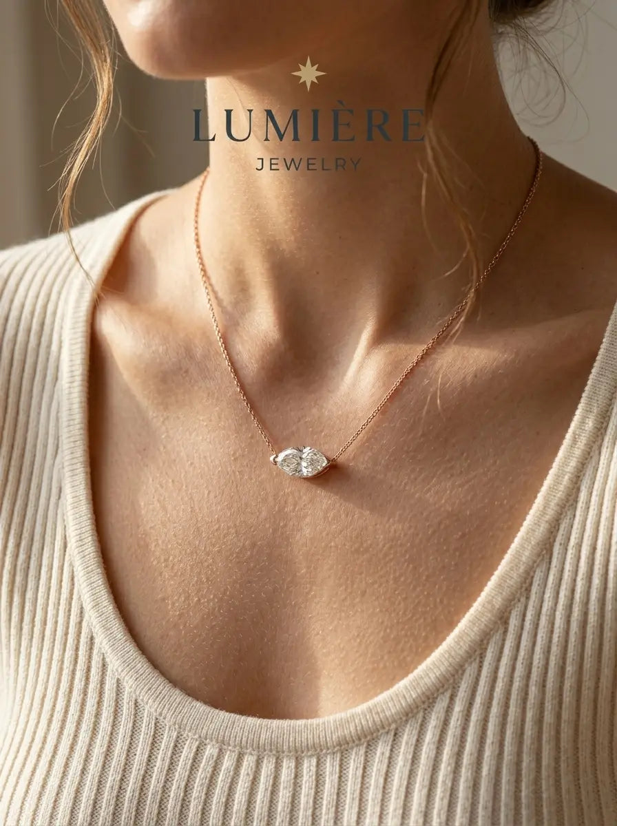Navette Necklace · Crystal