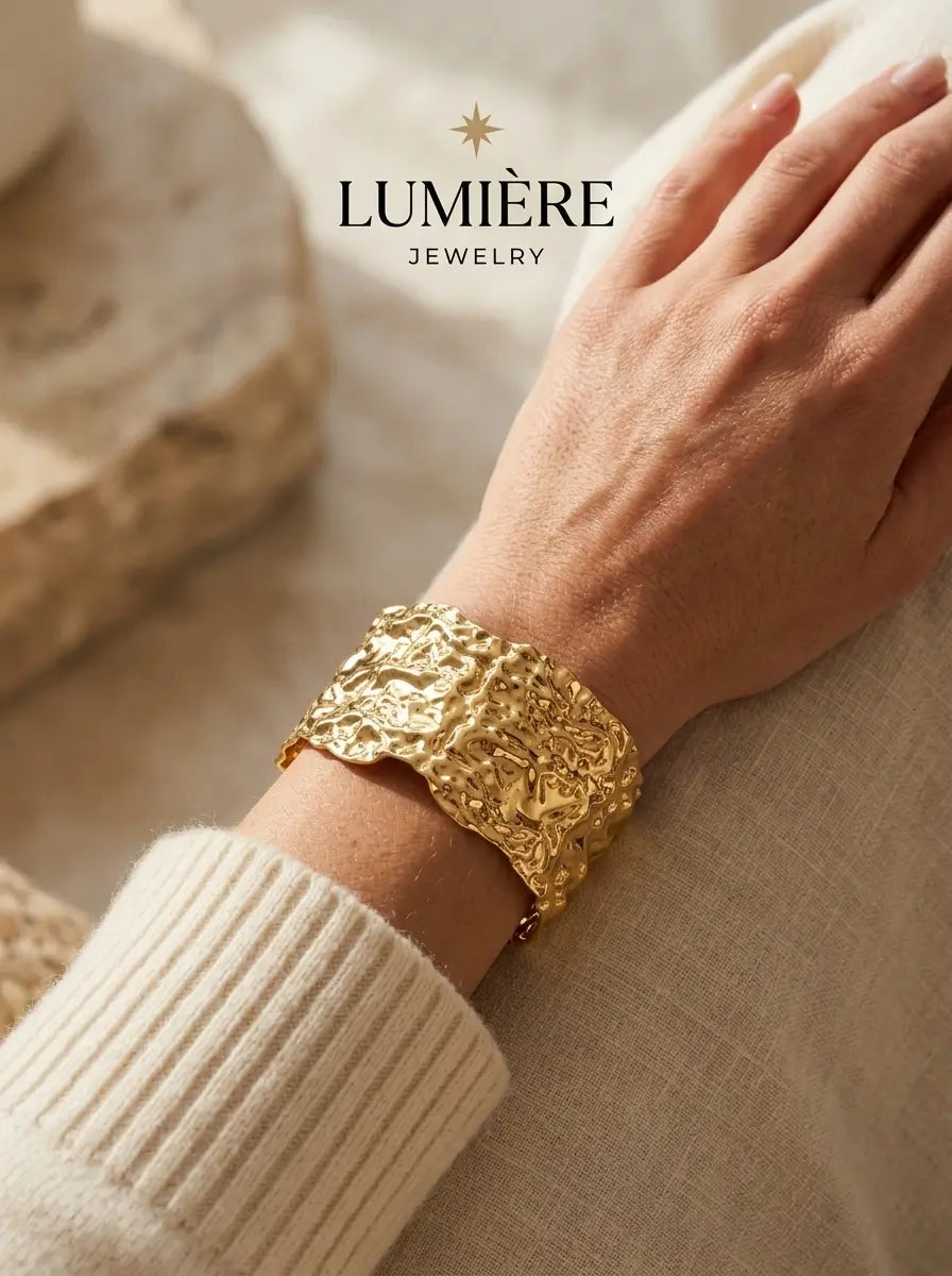 Arc Bangle · 18K Gold Finish