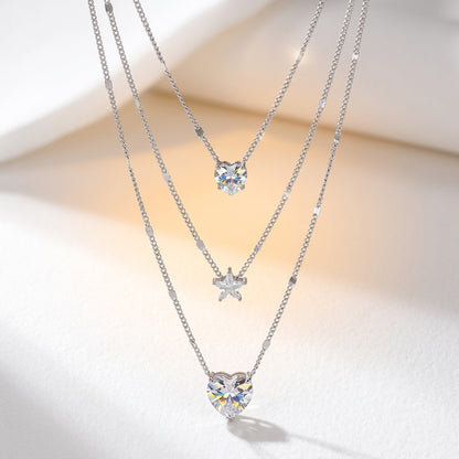 Céleste Layered Necklace · Gold Plated & Silver