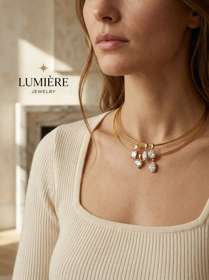 Forme Necklace · 18K Gold Finish