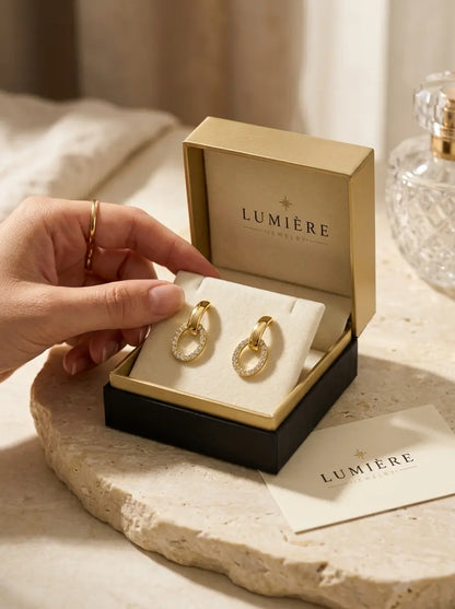 Lumière Oval Drop · Crystal