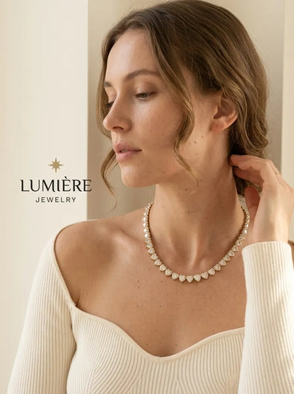 Cœur Tennis Necklace · Gold / Silver