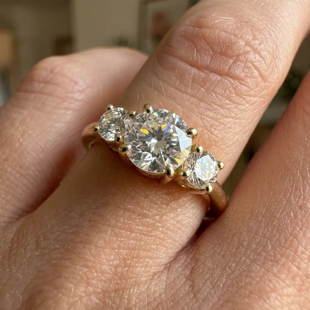 Trilogy Ring · Moissanite