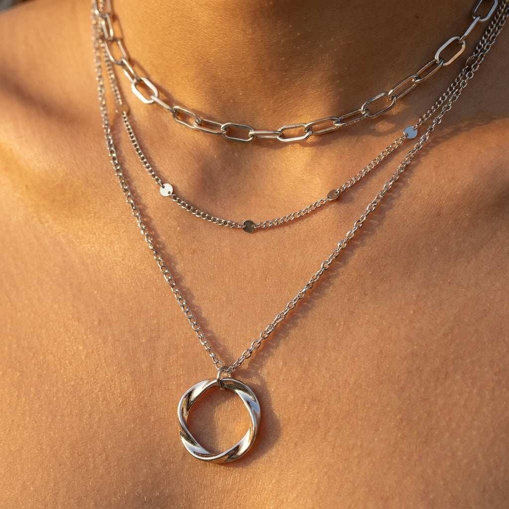 Torsade Layered Necklace · Gold / Silver