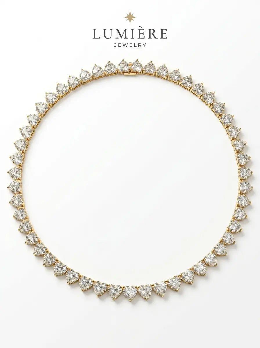 Cœur Tennis Necklace · Gold / Silver