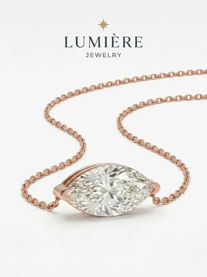 Navette Necklace · Crystal