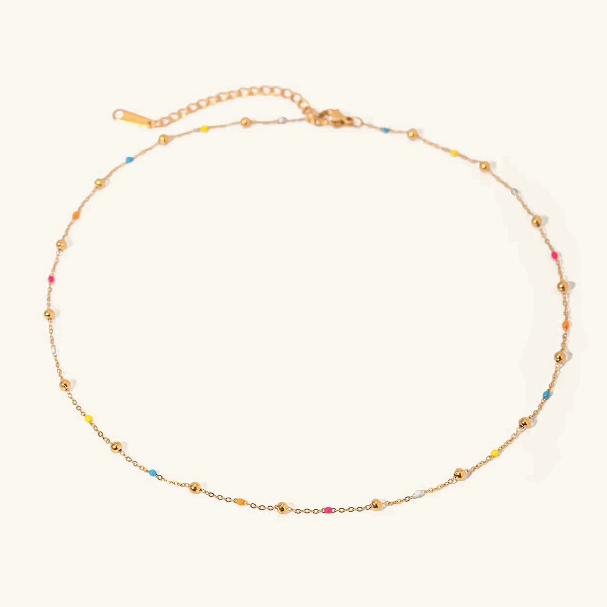 Amphitrite Gold Chain Bead Necklace