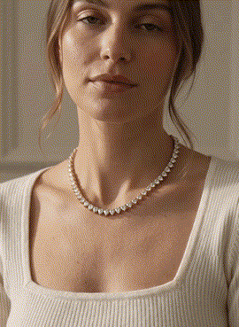 Cœur Tennis Necklace · Gold / Silver