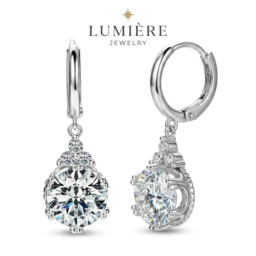 Étoile Drop Earrings · S925 Silver & Moissanite