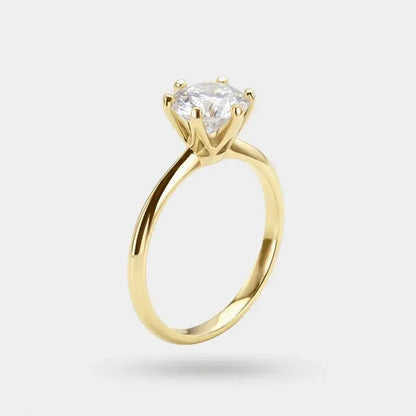 Lumière Solitaire Ring · S925 Silver & Moissanite