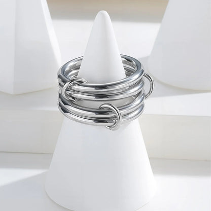 Alexandria Two-Tone Stacked Ring