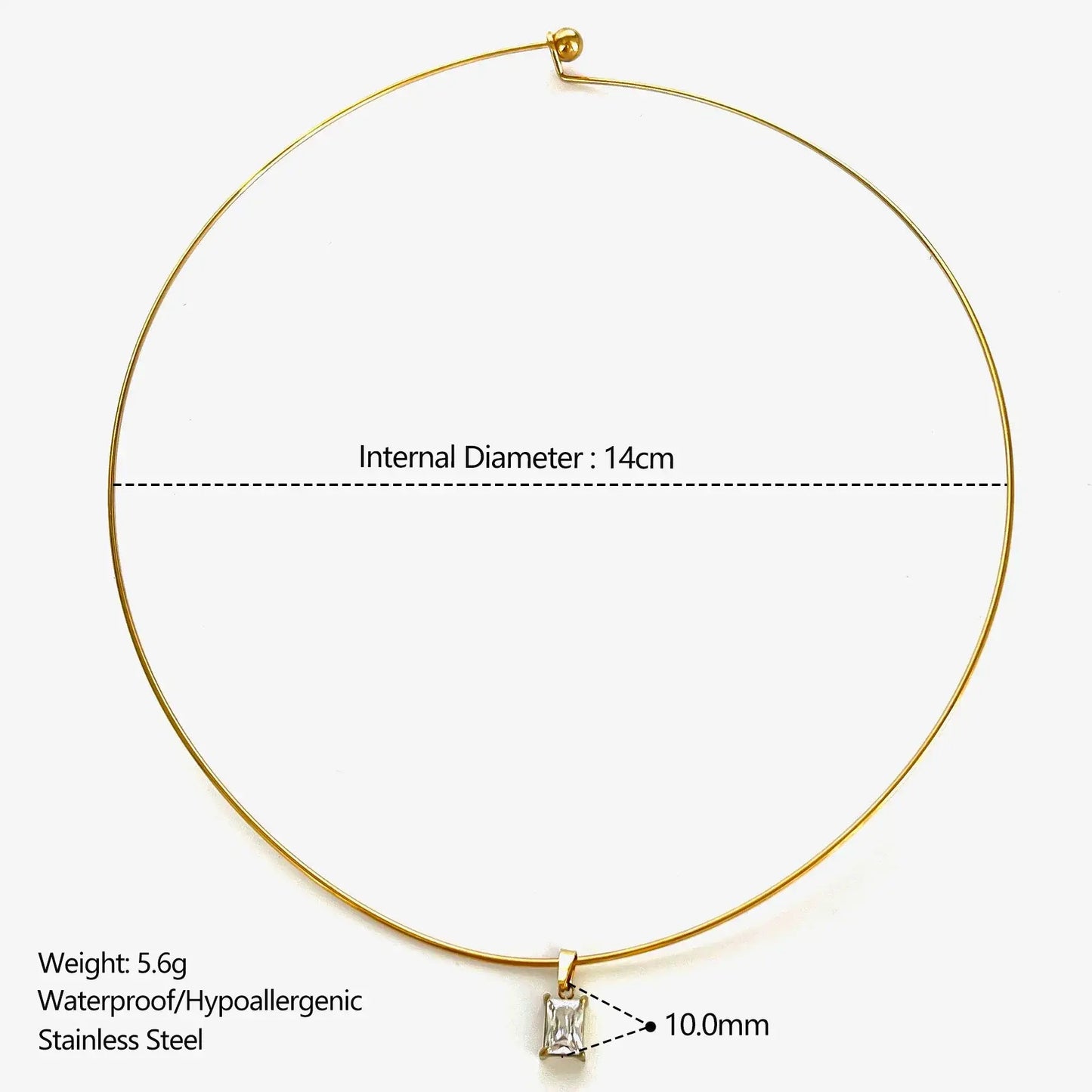 Forme Necklace · Gold Tone