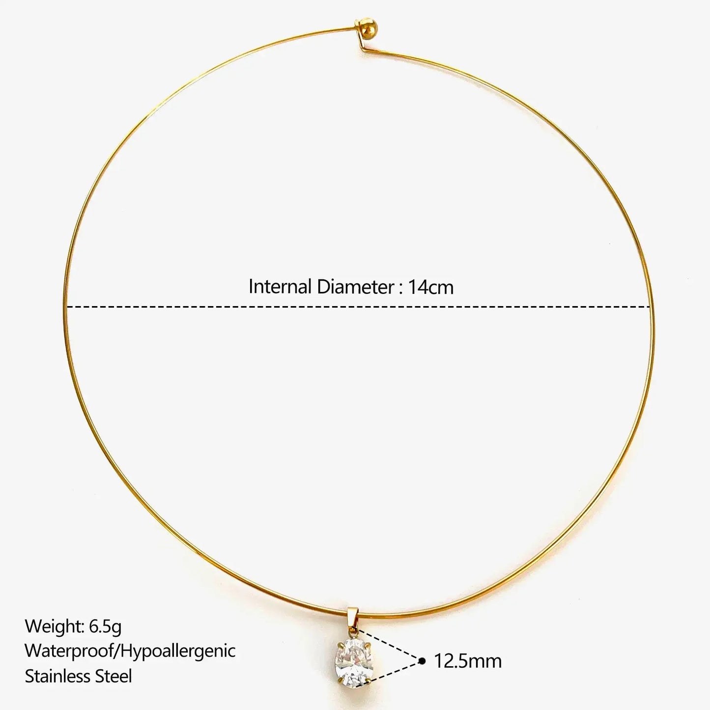 Forme Necklace · Gold Tone