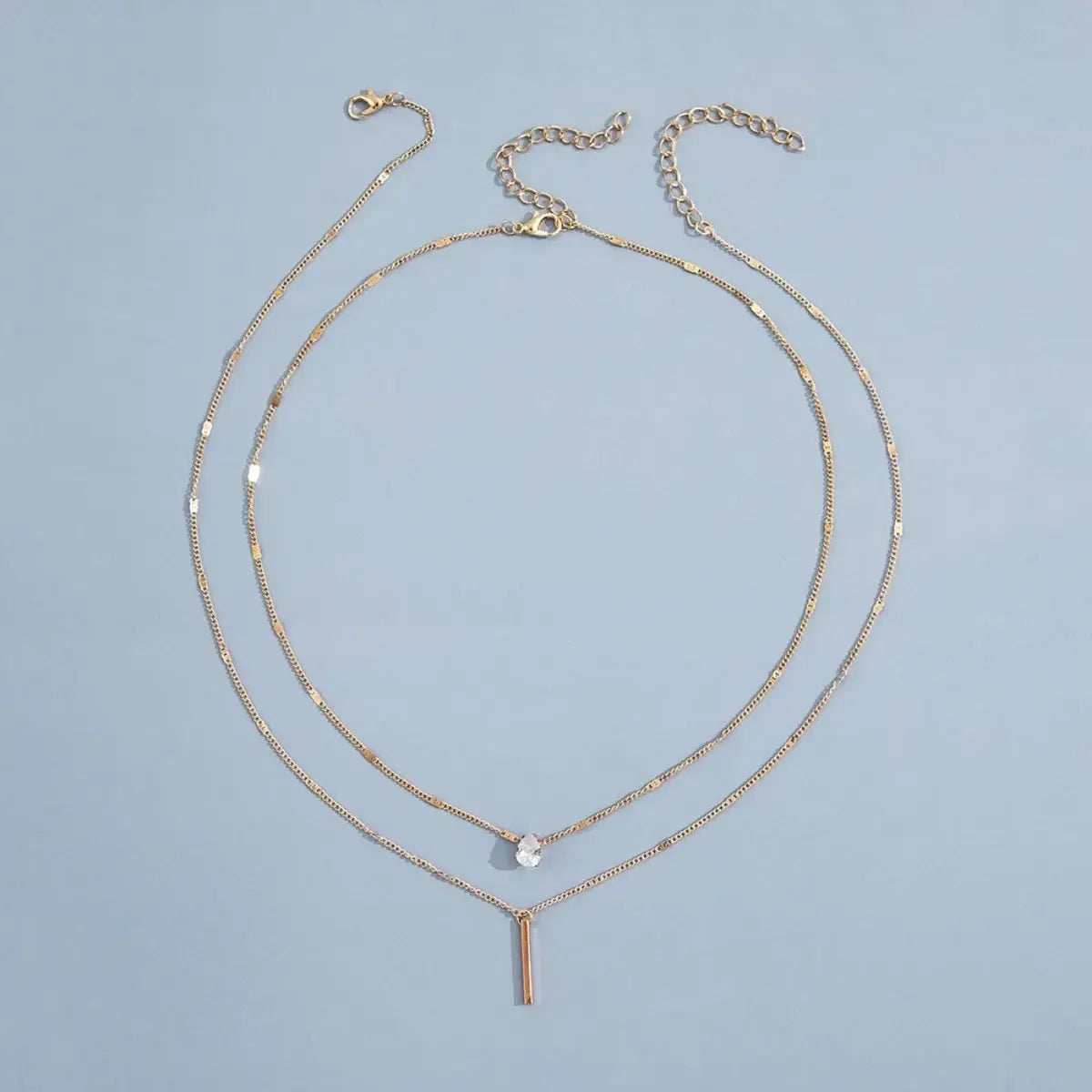Barre Layered Necklace · 18K Gold Finish