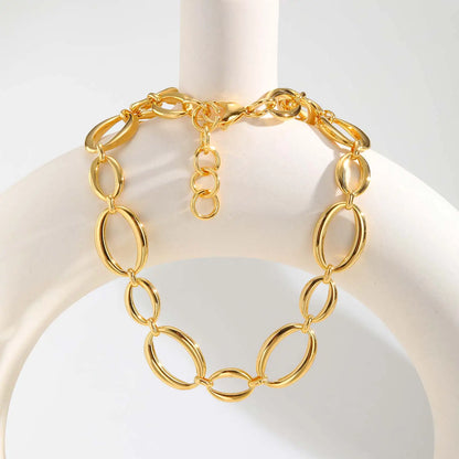 Ligne Collection · Necklace & Bracelet · 18K Gold Finish