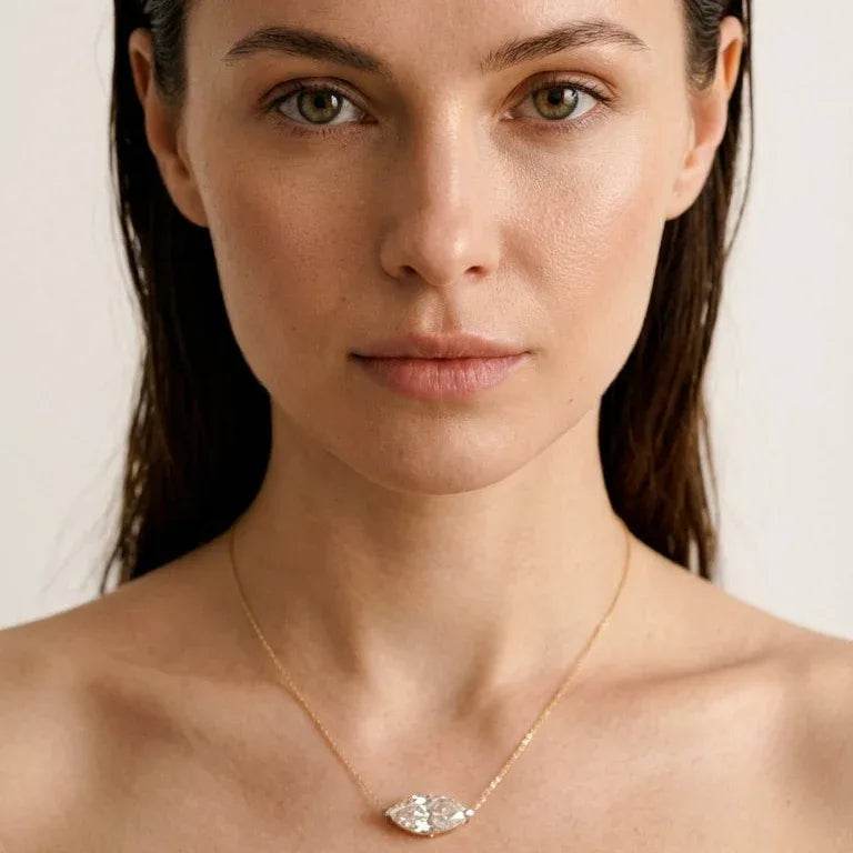 Navette Necklace · S925 Silver