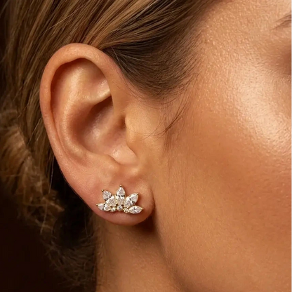 Lotus Stud · 18K Gold Finish