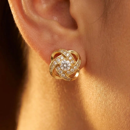 Knot Studs · 18K Gold Finish