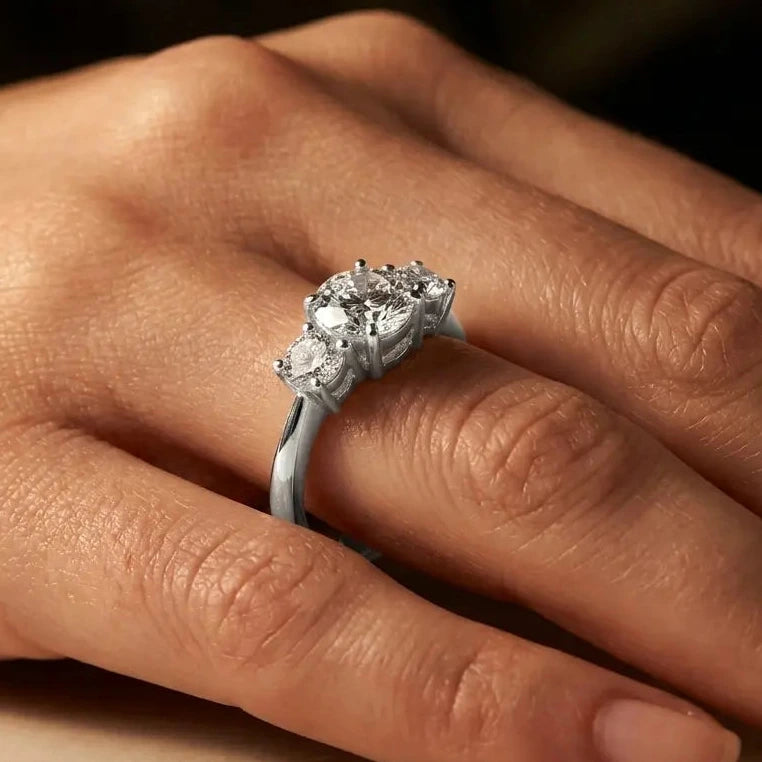 Trilogy Ring · Moissanite