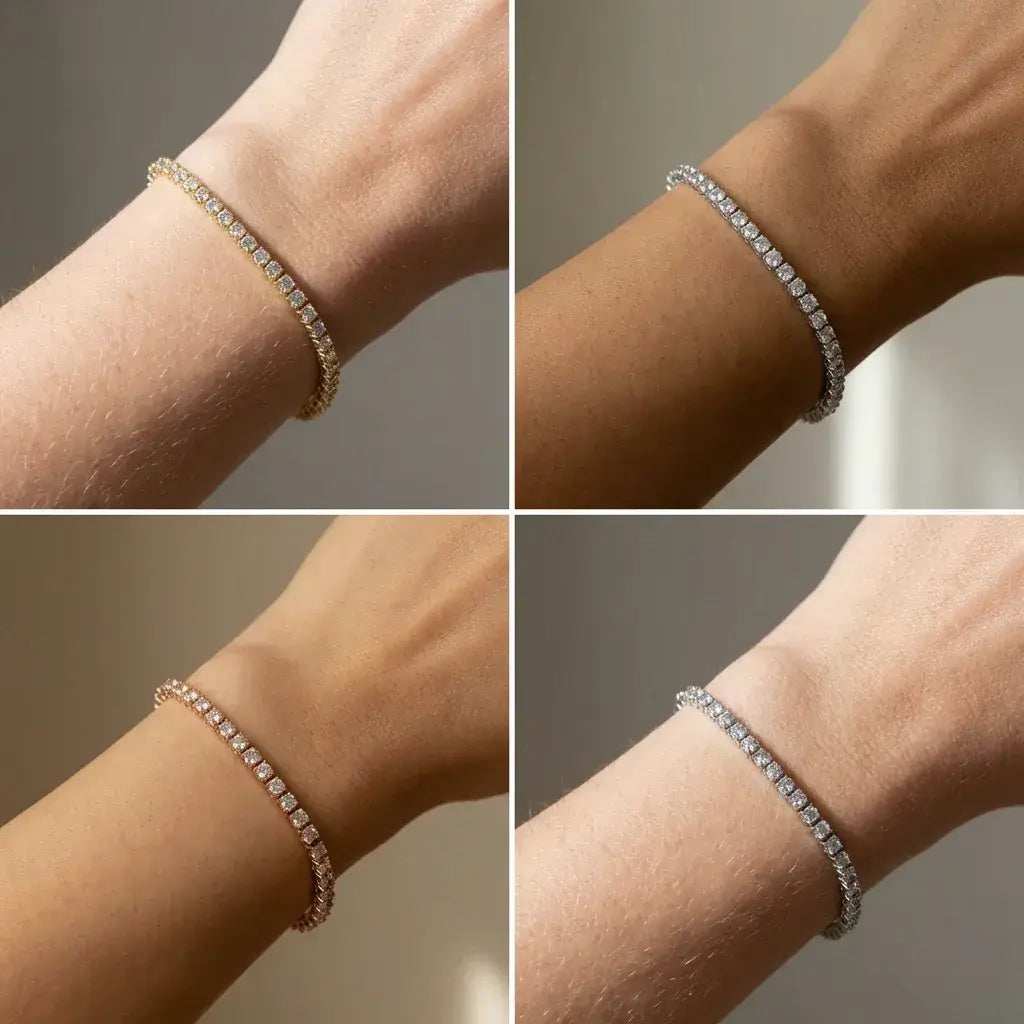 Lumière Tennis Bracelet · Moissanite