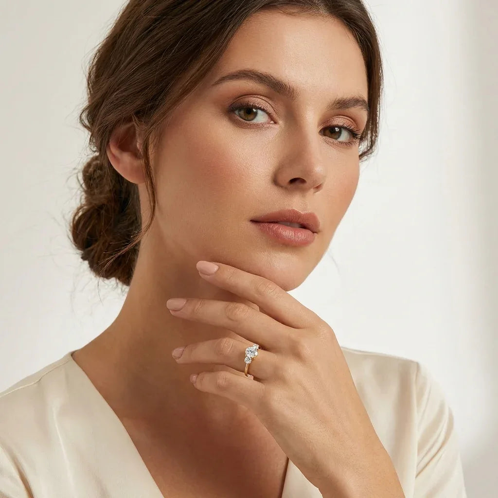 Trilogy Ring · S925 Silver & Moissanite