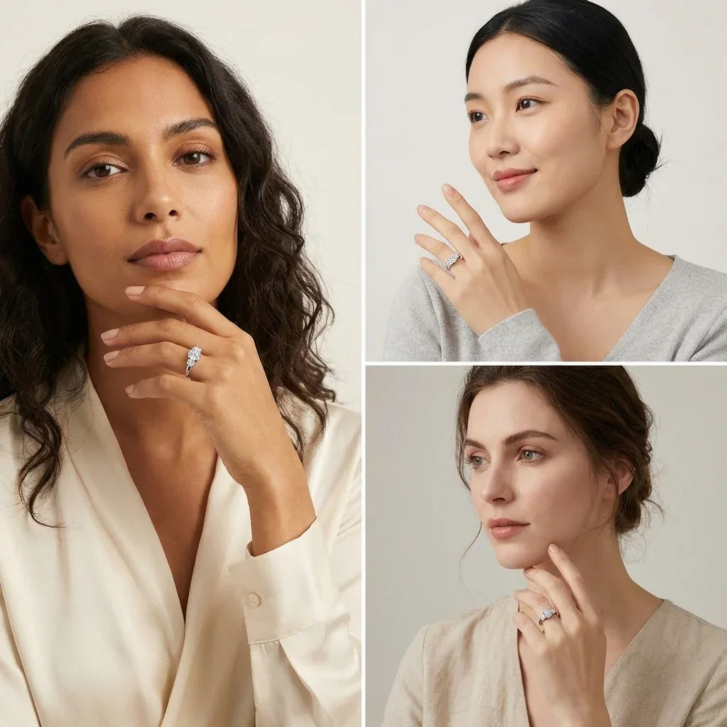 Trine Ring · 14K Gold Filled & Moissanite