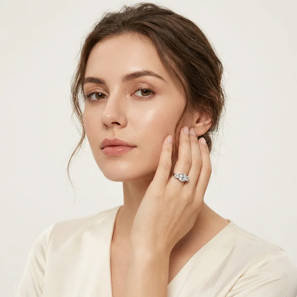 Trine Ring · 14K Gold Filled & Moissanite