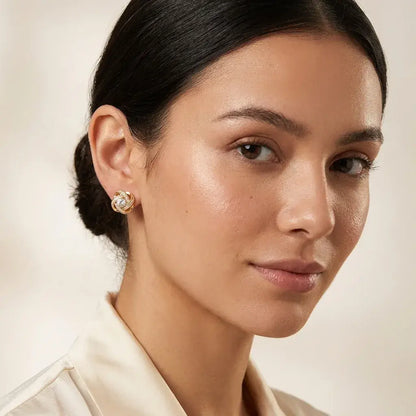 Knot Studs · Gold Tone