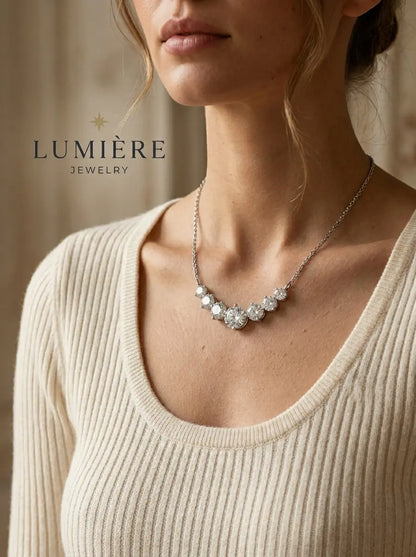 Arc Necklace · Moissanite
