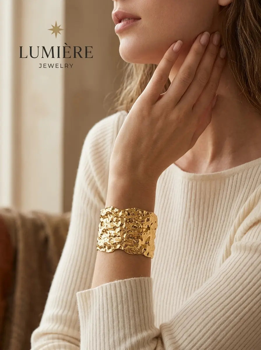 Arc Bangle · 18K Gold Finish