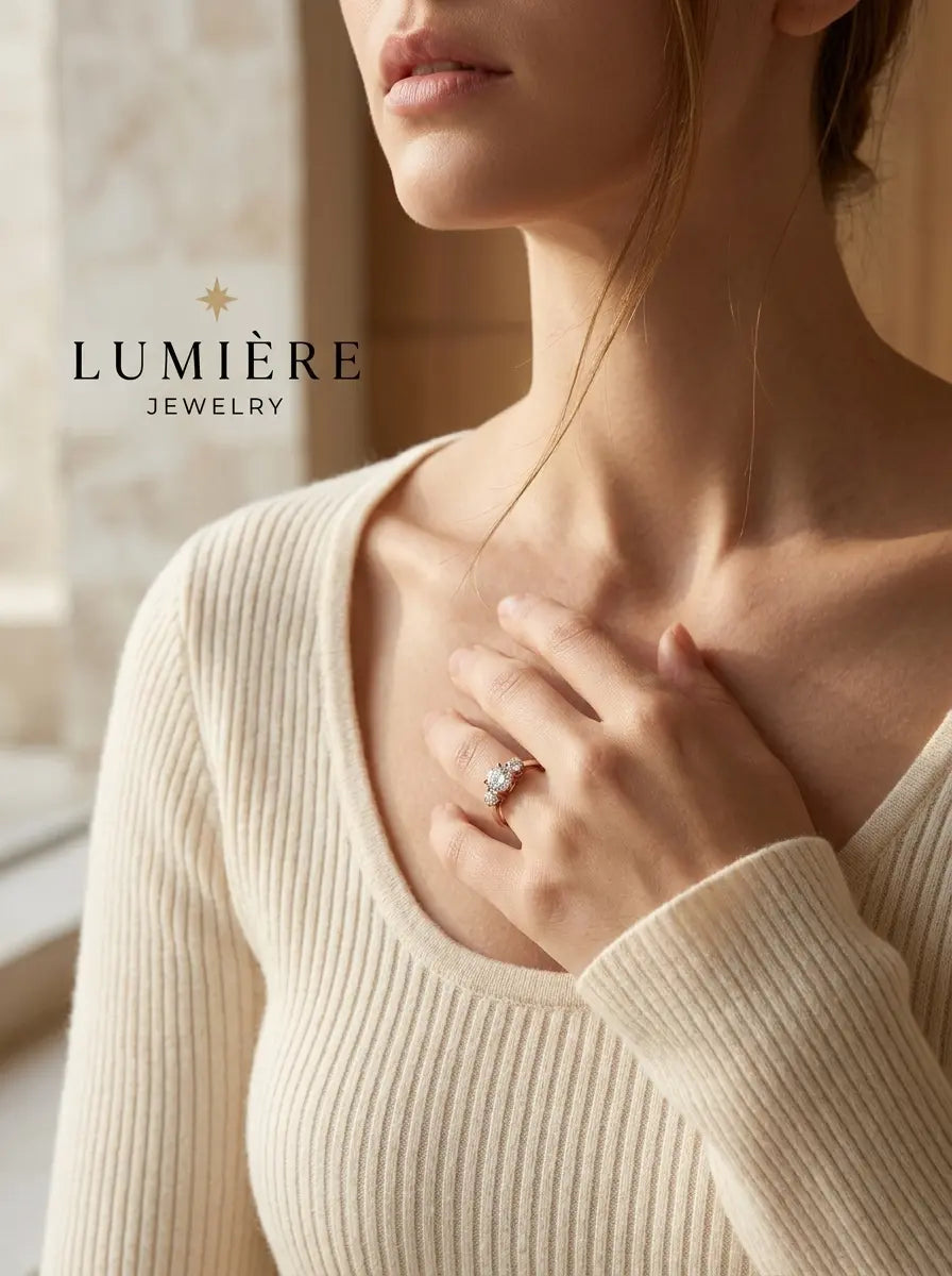 Trilogy Ring · Moissanite