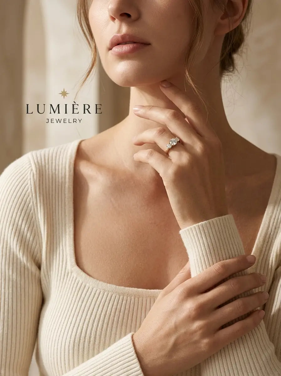 Trilogy Ring · Moissanite