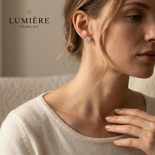 Éclat Studs · Moissanite
