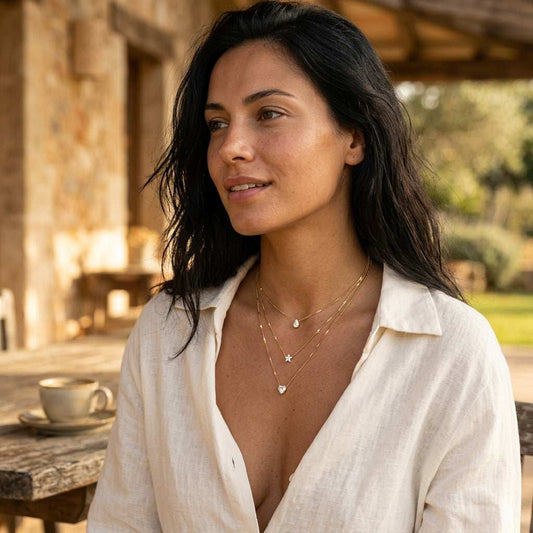 Céleste Layered Necklace · Gold / Silver