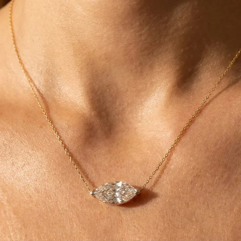 Navette Necklace · S925 Silver