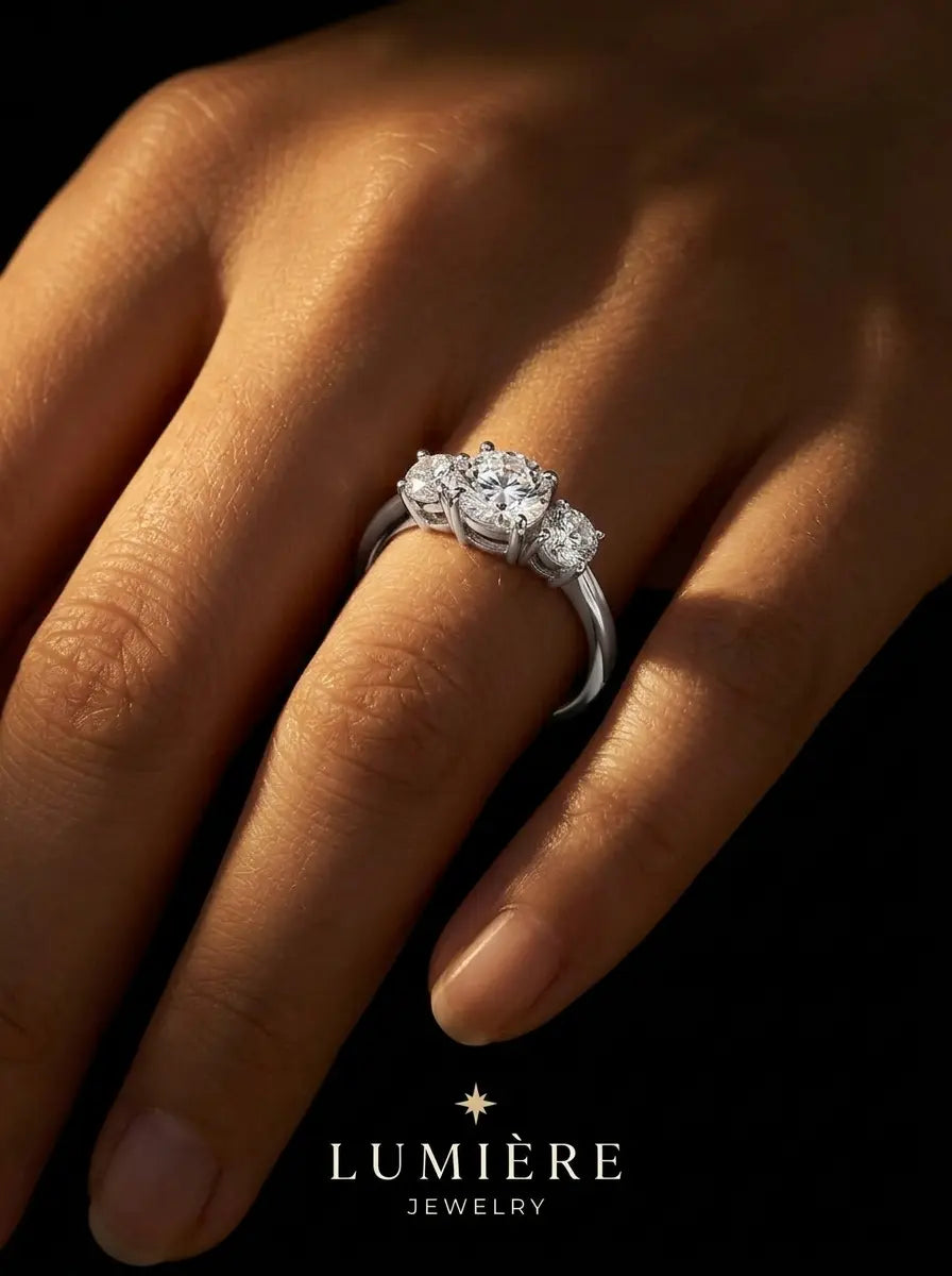 Trilogy Ring · Moissanite
