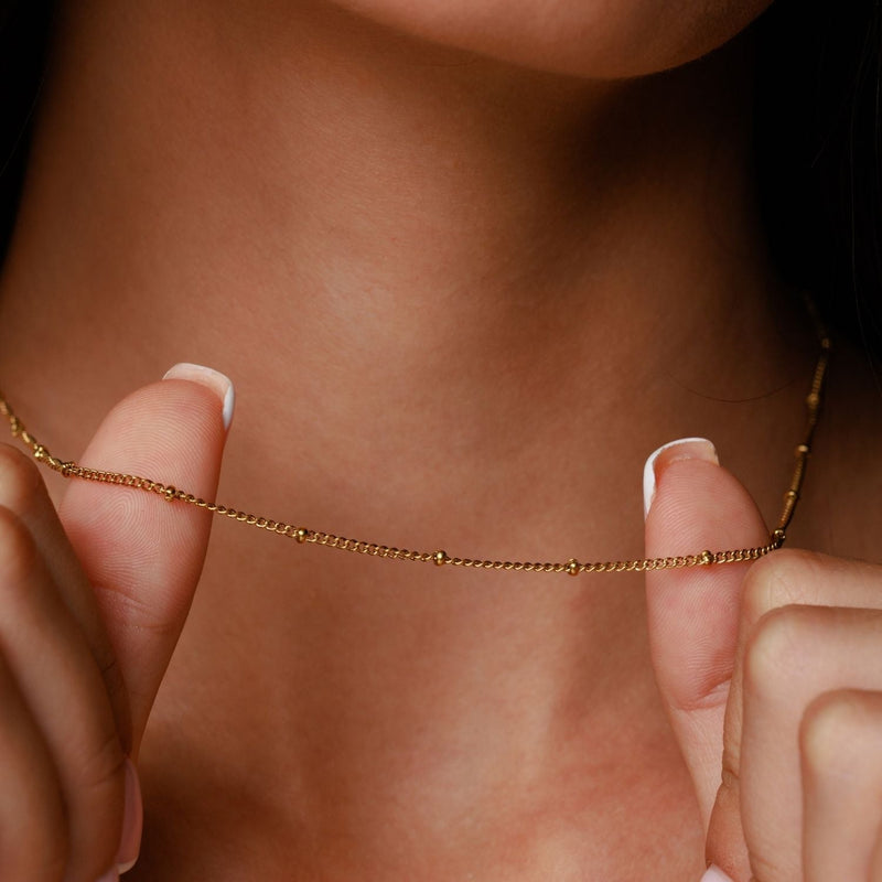 Capri Beaded Choker · Gold / Silver