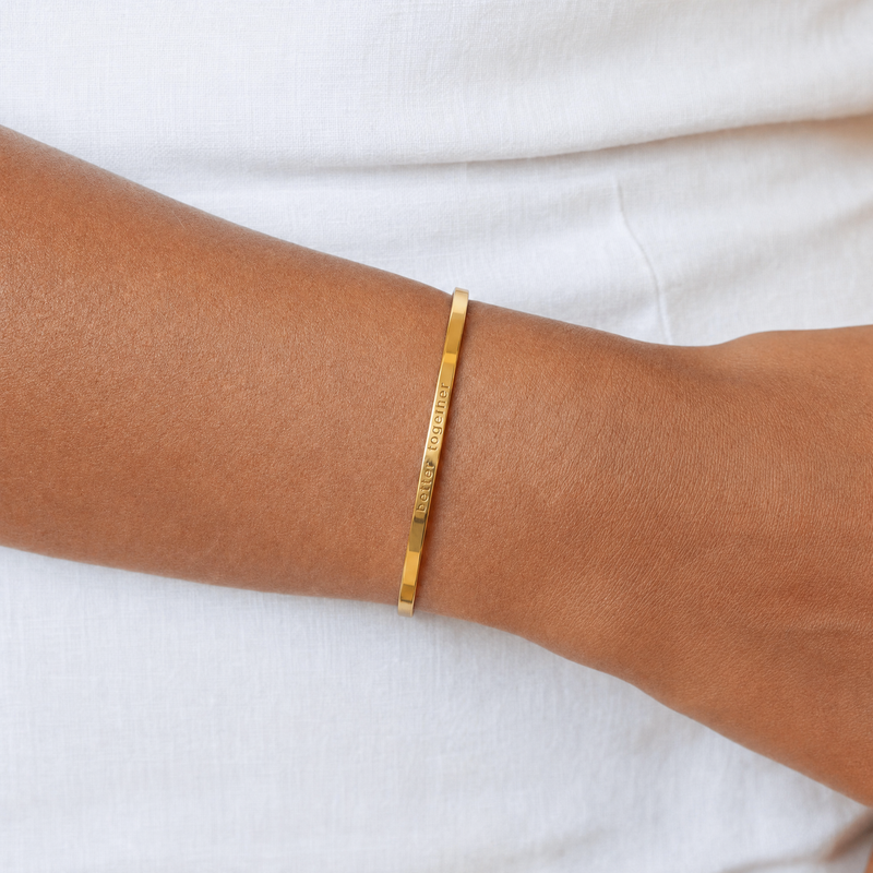 Engravable Bangle · Gold / Silver