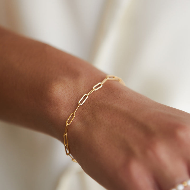 Cozumel Paperclip Bracelet · Gold / Silver