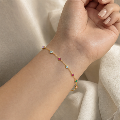 Isadora Dainty Gemstone Bracelet