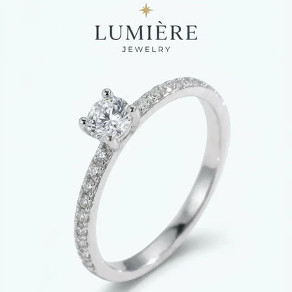 Céleste Solitaire Ring · Brilliant-Cut Stone
