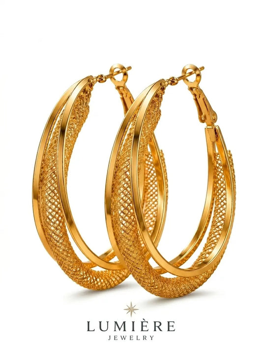 Torsade Hoop · Gold / Silver / Rose Gold