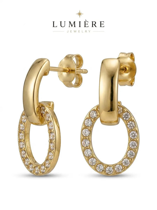 Lumière Oval Drop · Crystal