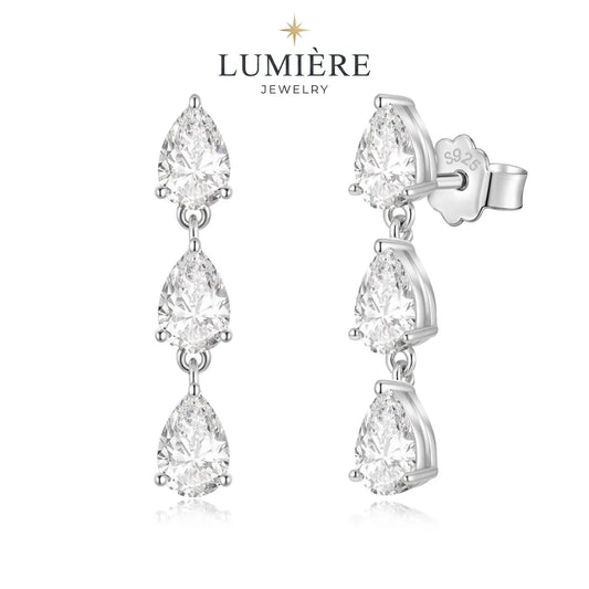 Trinity Drop Earrings · S925 Silver