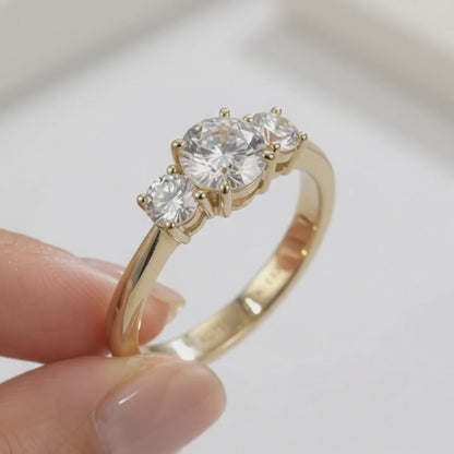 Trilogy Ring · Moissanite