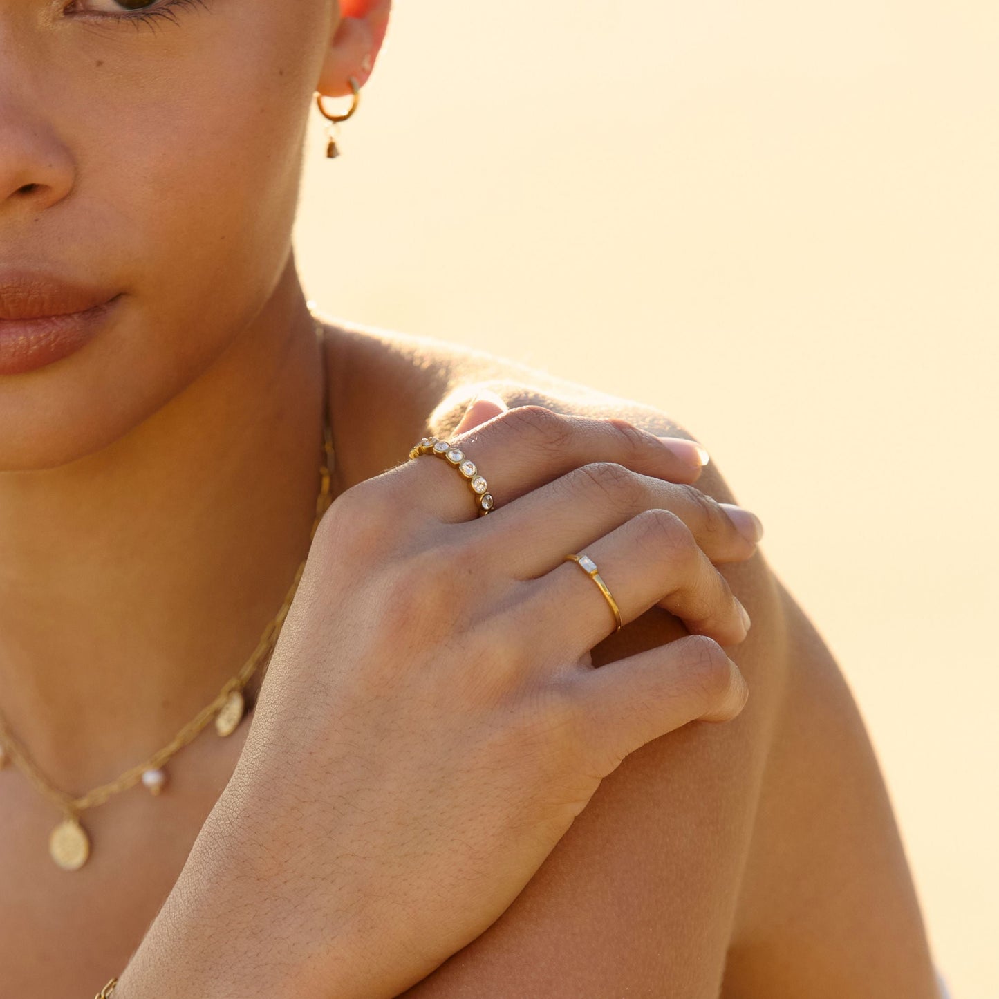 Dainty Crystal Ring